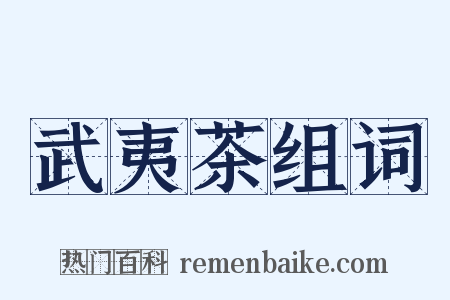 武夷茶组词是什么意思的图片